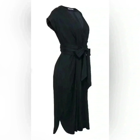 MM. Lafleur New York Devlin -Pleat Jersey Black Long Maxi Dress Size 4 NWT - Picture 14 of 14